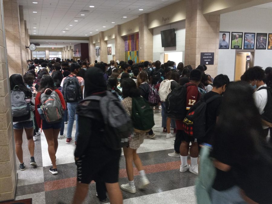 Students crowd the hallways, swarming towards the concession stand for their weekly treat of a Chick-fil-A sandwich.