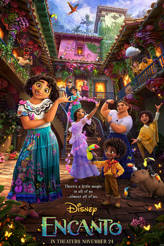 The Madrigals are a Colombian family blessed with special gifts. Each family member has their own power gained through the magical house they live in. There’s a little magic in all of them except for one. The film comes to Disney+ on Dec. 24.