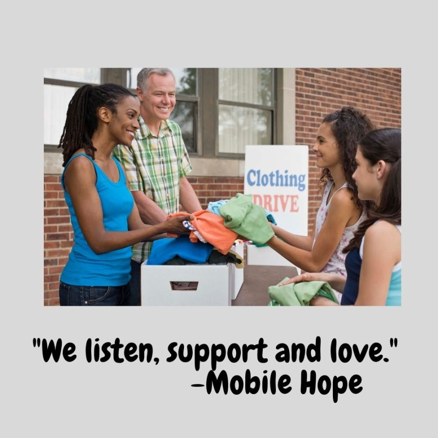 Volunteering with nonprofits like Mobile Hope is a way to give back, especially to help community members get back on their feet in light of the pandemic.