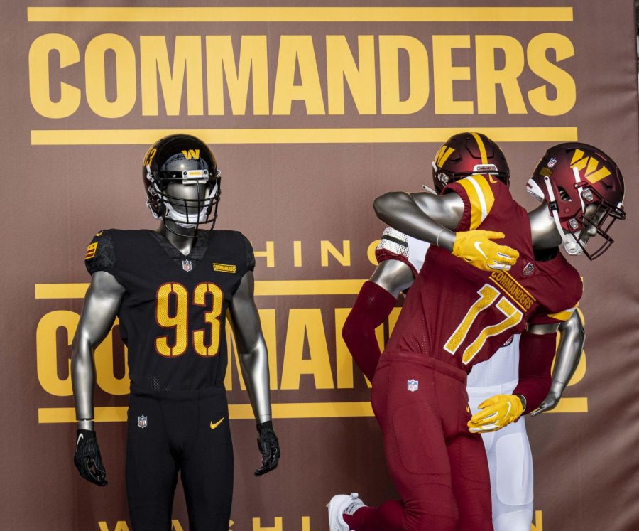The Washington Commanders name, along with its logo and uniforms, were announced on Feb 2, keeping the burgandy, white, and gold color scheme from the original team design.