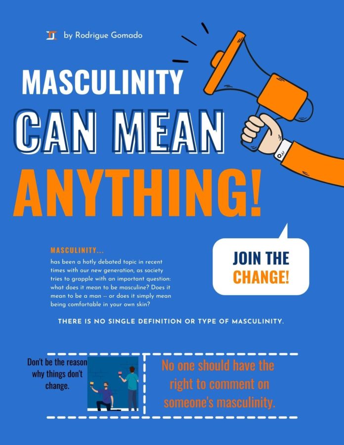 Although masculinity is stereotyped as “being a breadwinner” or doing ¨manly jobs,¨ masculinity has many different facets and nuances; there is no single definition or type of masculinity. 
