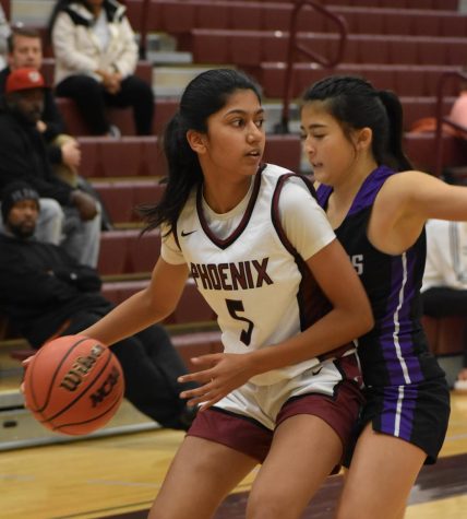 As a junior, Sruthi Dacherla made the Dulles-District Second Team for Girls Varsity Basketball. Before her senior season ends, Dacherla has goals to end her time on the court in high school  with a bang. “My personal goal this year is to get my name on the record board and to make the All-District and All-Region teams before I end my career,” Dacherla said.