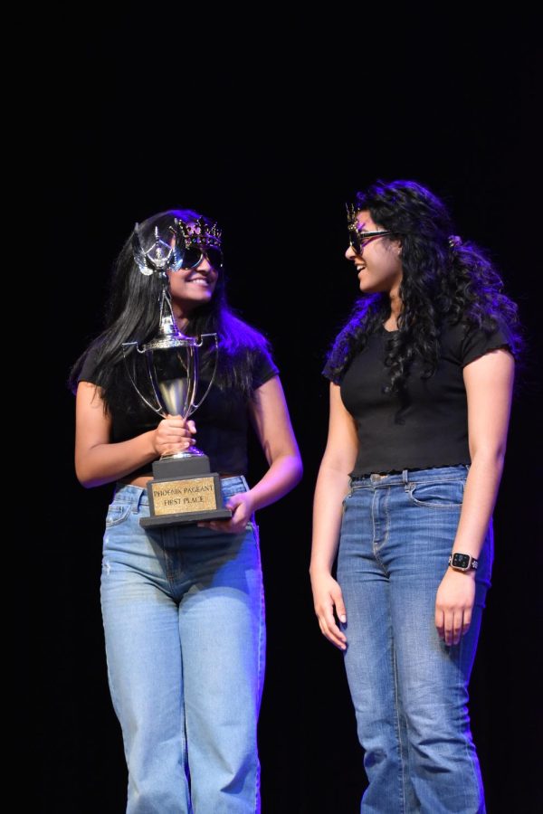 Seniors Sneha Khandavalli and Keerthana Govindarajan cheerfully are crowned as the winners of the Phoenix pageant on Feb 17.