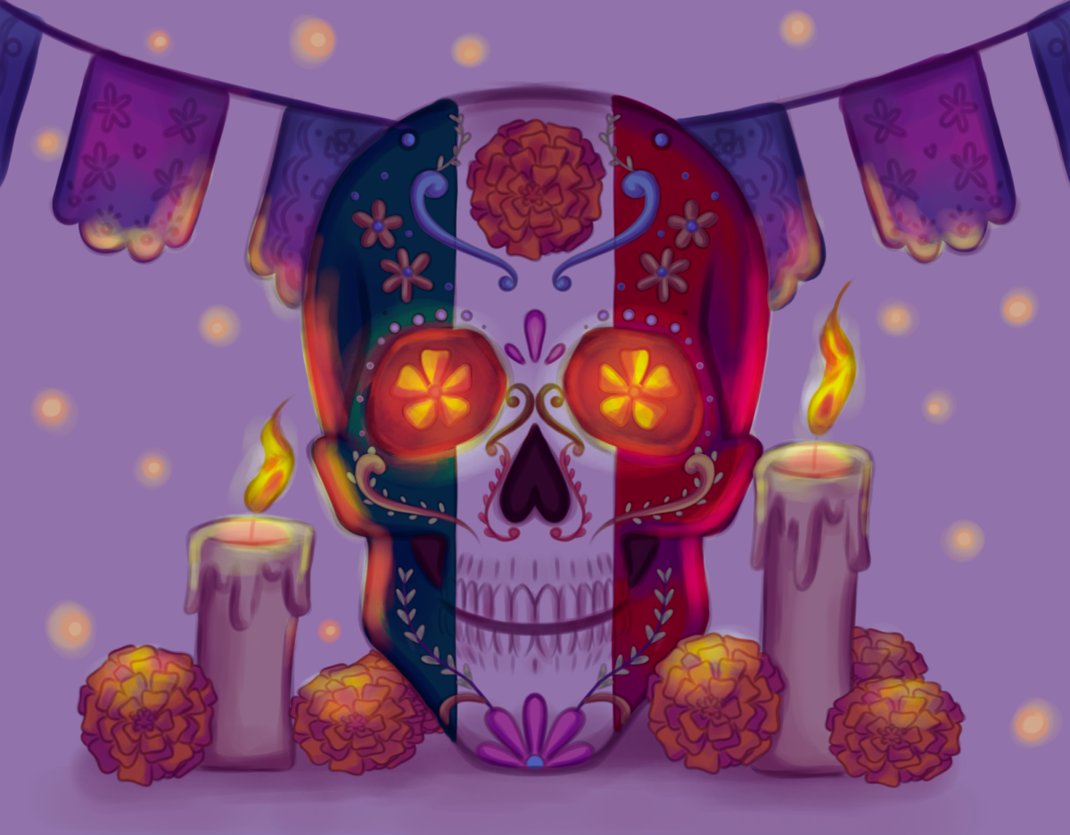 Unlike many other parts of the world, Mexico celebrates death colorfully and cheerfully. The festival is focused on healing and understanding the fact that death is inevitable. “Usually, we go to the cemetery and visit family [members] that have passed away,” Spanish teacher Celia Nagle said. “We also bring flowers [to decorate their graves.]”