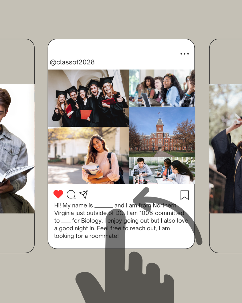 Trying+to+make+themselves+seem+as+inviting+as+possible%2C+many+students+meticulously+select+photos+representative+of+their+personalities+and+day-to-day+lives+for+Instagram+pages+dedicated+to+a+universitys+incoming+freshman+class.