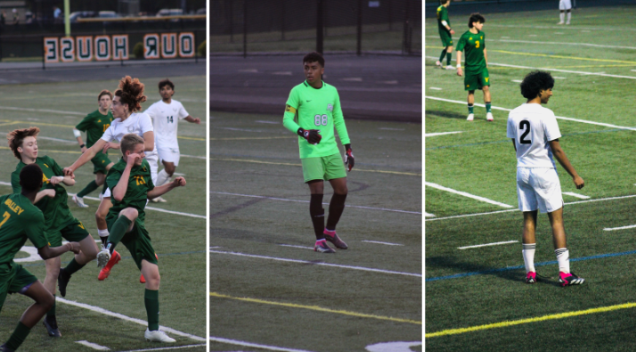 Sophomores+Enzo+Diego+Pinto+Vazquez%2C+Enzo+Gomes%2C+and+Arjav+Iyer+on+the+pitch+against+the+Loudoun+Valley+Vikings+on+Apr+25%2C+2024.