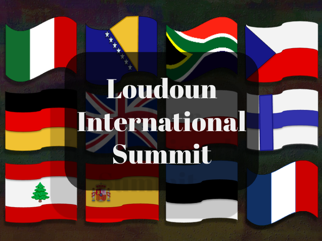 Exchange students from Bosnia & Herzegovina, the Czech Republic, Finland, Estonia, France, Lebanon, South Africa, Spain, the United Kingdom, Poland, Germany, and Italy, arrived for the annual Loudoun International Youth Summit.