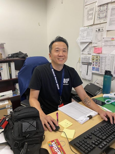 Steve Park keeps the Rock Ridge community happy and healthy by providing care for all students with a smile.
