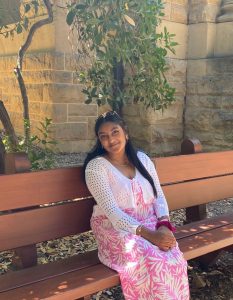 Medha Karumuri pursued her passion for tech theater and owned the  prominent positions,“Front of house designer” through her senior year. 
Photo Courtesy of Medha Karumuri