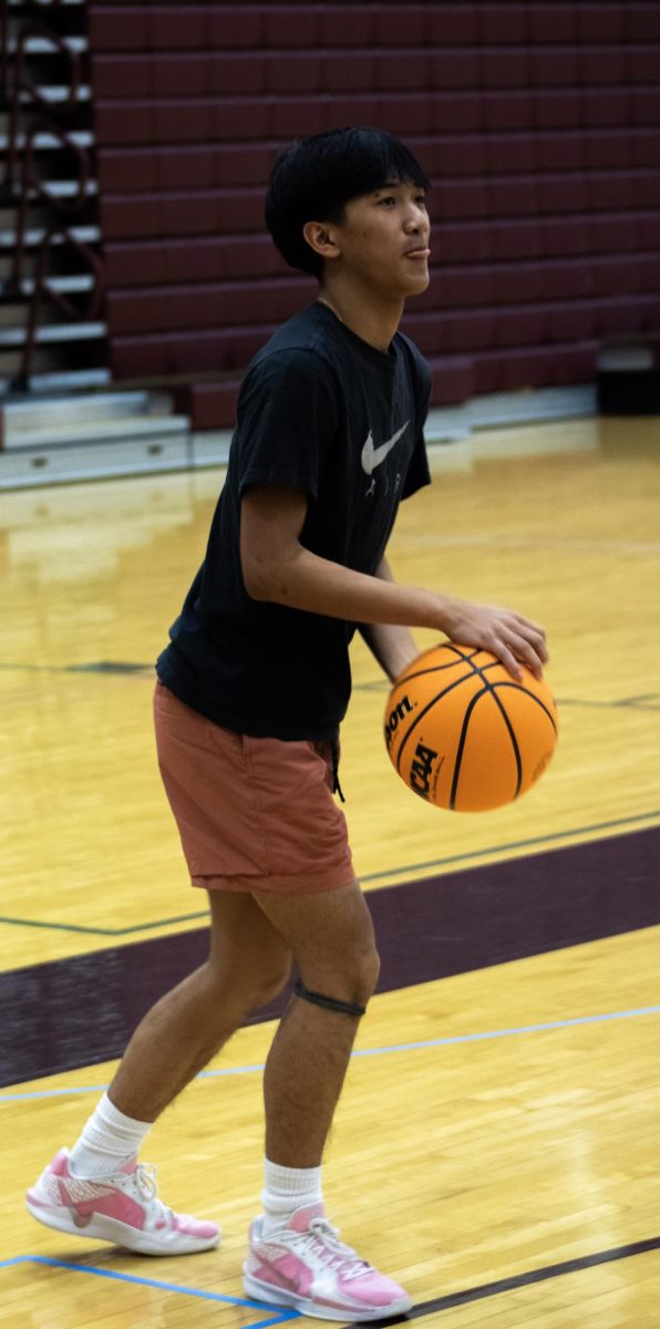 “I’ve been playing basketball for nine years, so ever since I was seven. It feels good to represent my school, and tryouts have been going good; the conditioning was killing, though. Pre-season was also good, but had some ups and downs as well. I’m not really feeling nervous to be on the varsity team this year, since I have players like Mekhi. I’m also not pressurized, and I'm confident in my capabilities in basketball. My personal goals for the season are to score at least five points a game. As for team goals, [I want to] help Mekhi break the scoring record, and make it further in the playoffs. This year, I also changed my position, from a point guard to a shooting guard.”