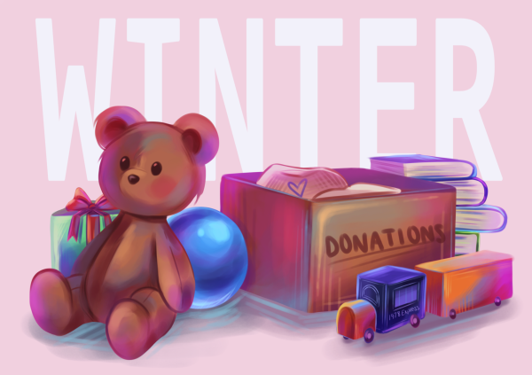 Various toys and books can be donated by people within the community  and distributed to families in need during the holiday season.