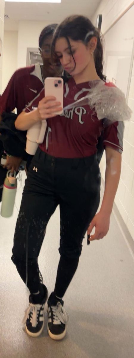 Sophomore Anjali Gay posing for a pre-game picture.
Courtesy of Anjali Gay