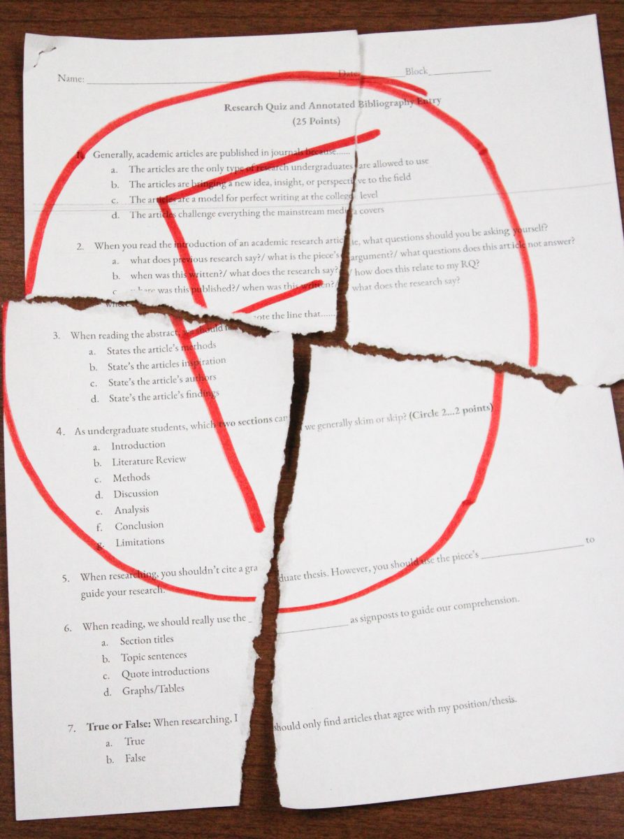 Through the credit recovery program, students have  the opportunity to piece back together previously failed or unattempted assignments.