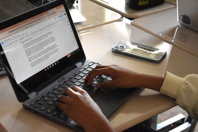 After a year of policy implementation,  students seem to be more focused on getting their work done instead of getting distracted by their phone during class time.