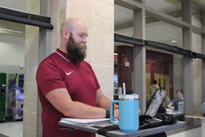 One of Adams’ main responsibilities as assistant principal is to monitor lunches. Often, he can be found in the cafeteria getting to know other students and staff. 