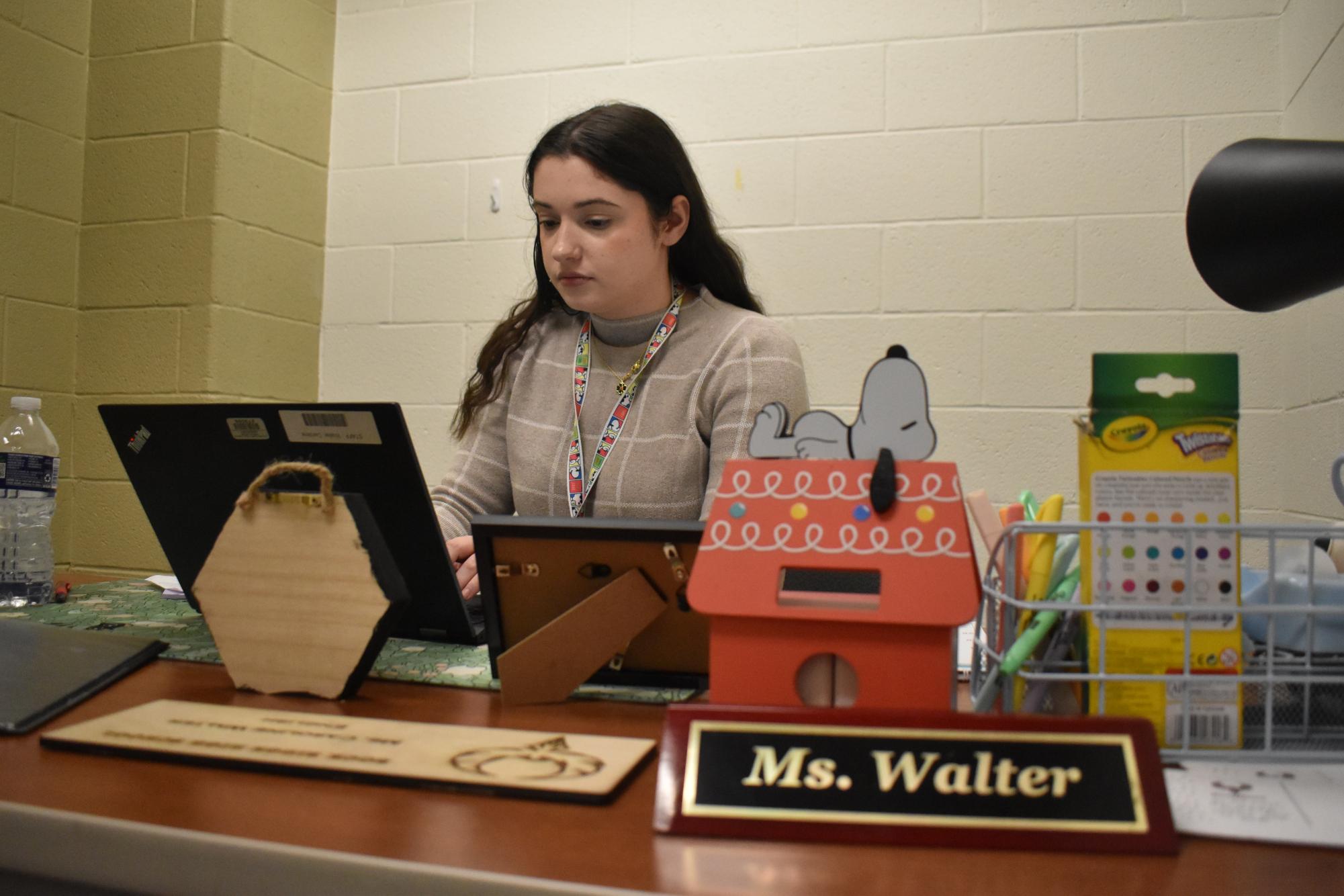 English teacher Caroline Walter