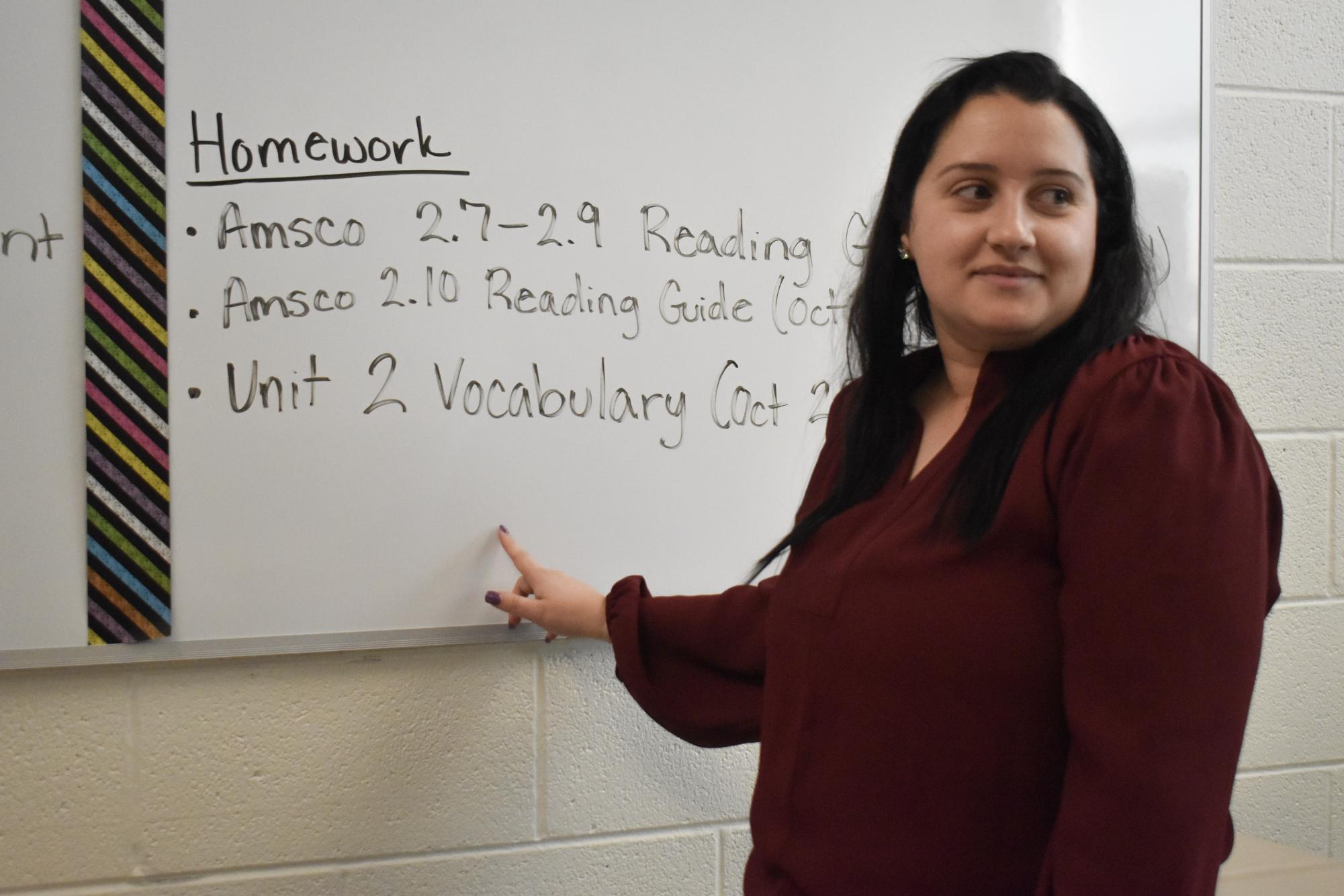History teacher Emily Petro