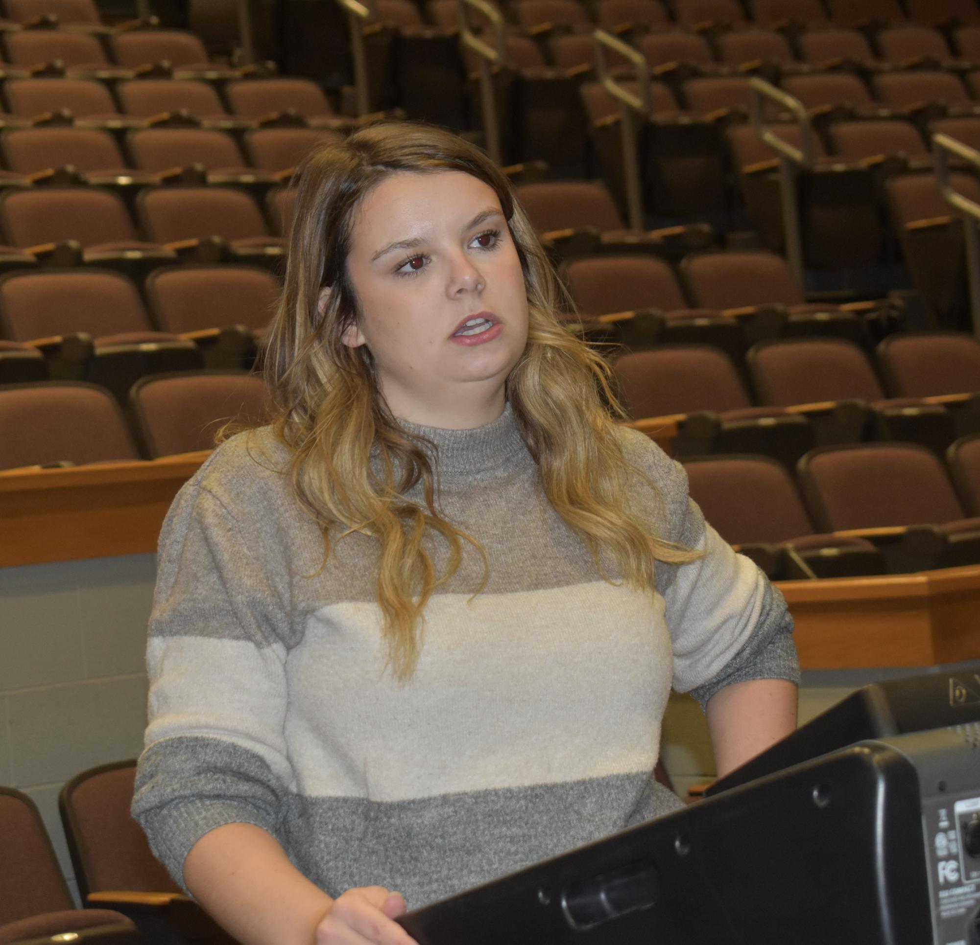 Theater teacher Ann Devine
