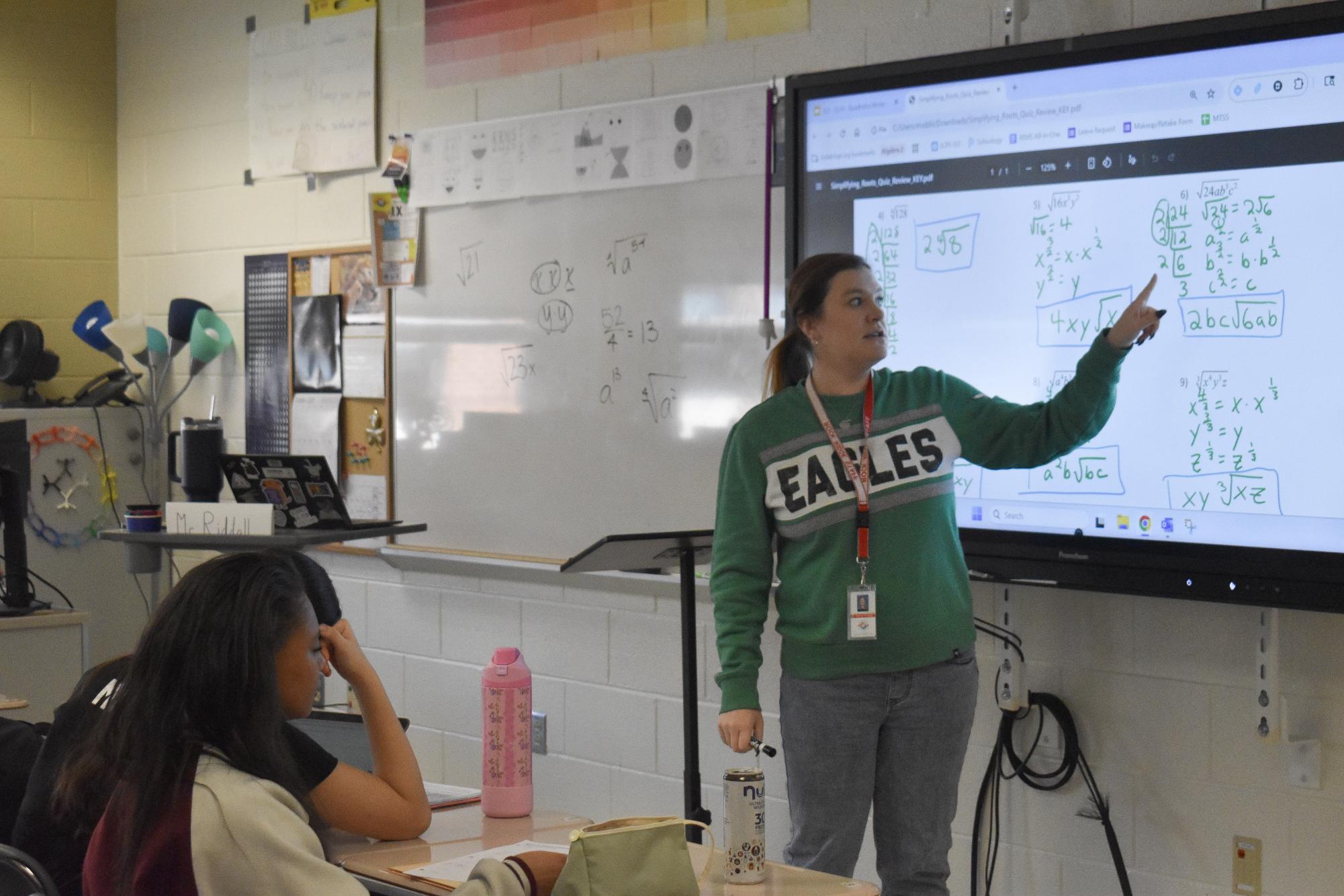 Math teacher Rebecca Rudzki