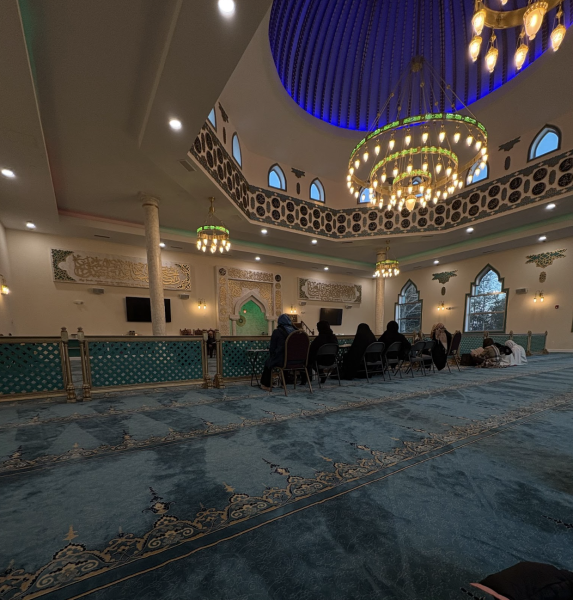 The mosque before maghrib time, the prayer that marks the end of fasting for Muslims all across the world.