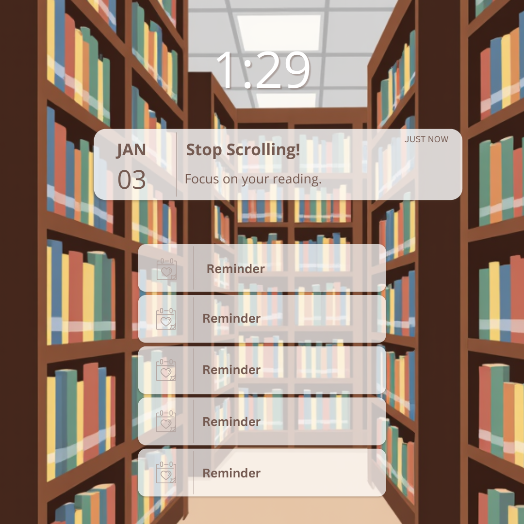 A constant stream of notifications interrupts not only digital reading but also distracts from reading in the real world, making it harder to stay focused. 
